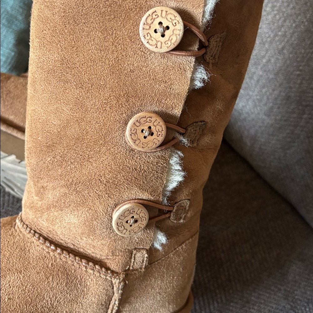 Ugg Chestnut Shearling Button Boots - image 5